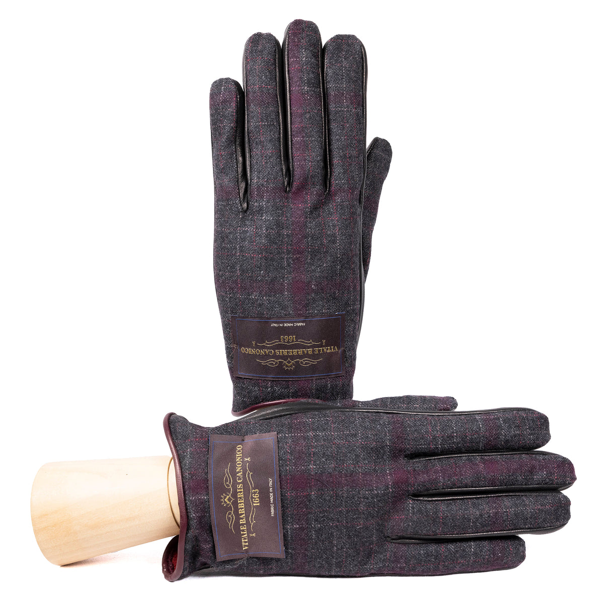 Sansevero: cashmere and nappa leather gloves