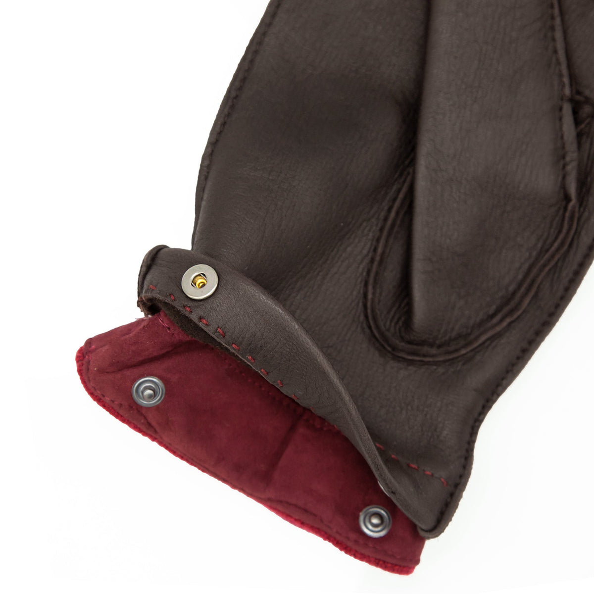 Men's deerskin gloves with removable cashmere lining
